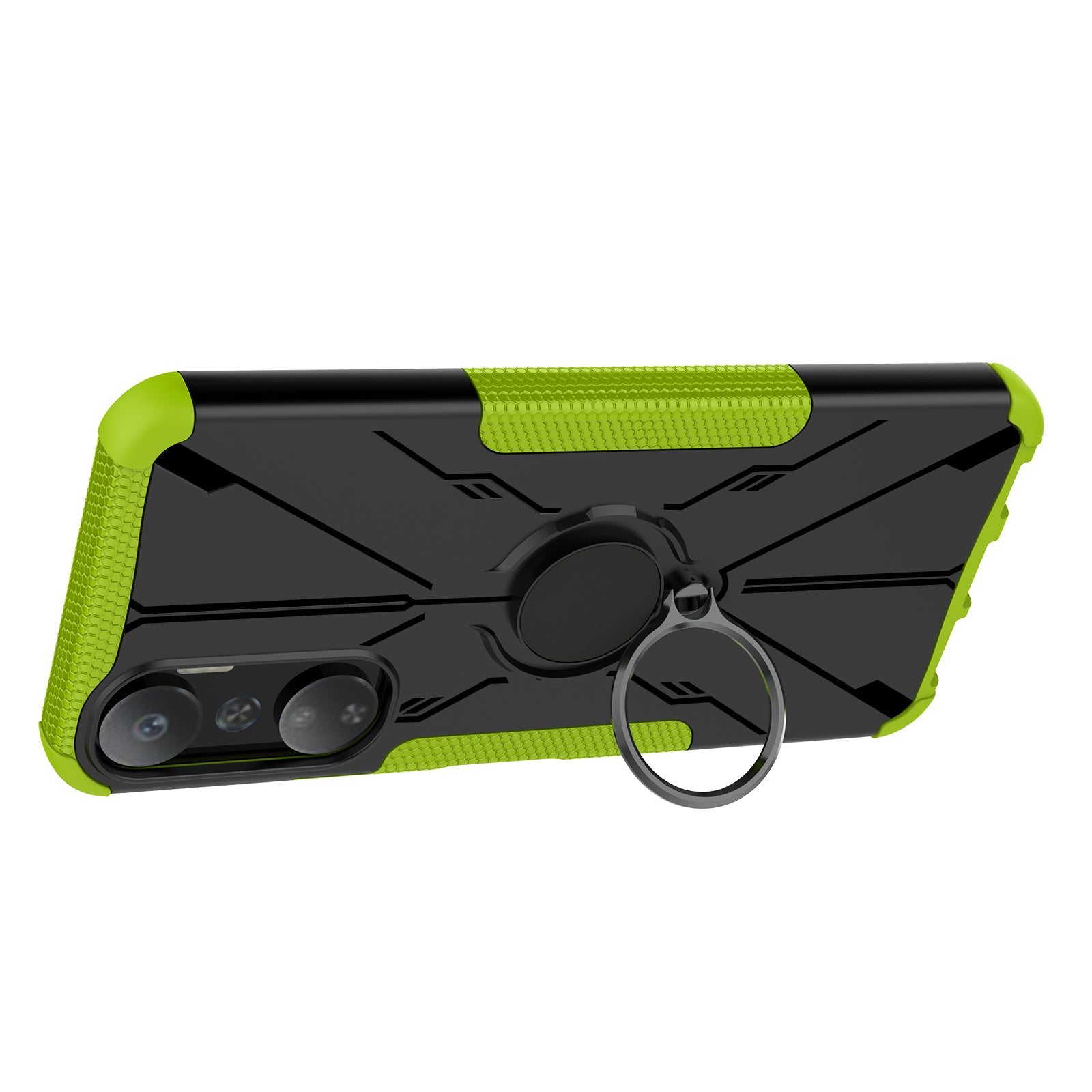For Infinix Hot 20 4G Ring Holder Kickstand Phone Case Hard PC Soft TPU Shockproof Protective Cover For Infinix Hot 20 4G Ring Holder Kickstand Phone Case Hard PC Soft TPU Shockproof Protective Cover